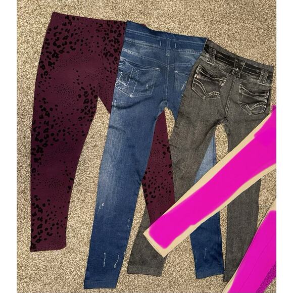 Lot Of 3 leggings Girls Size M 10-12 - Picture 4 of 6